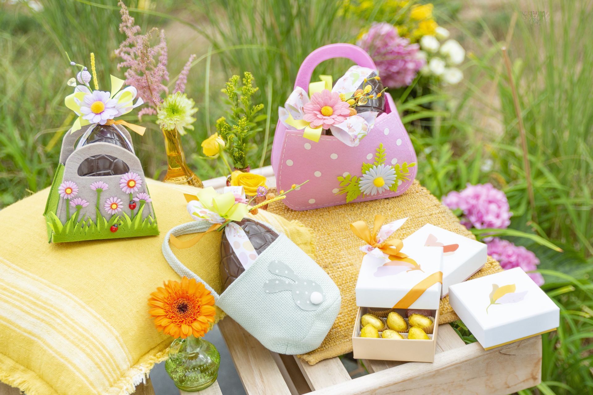 Boites chocolat accessoires collection Pâques