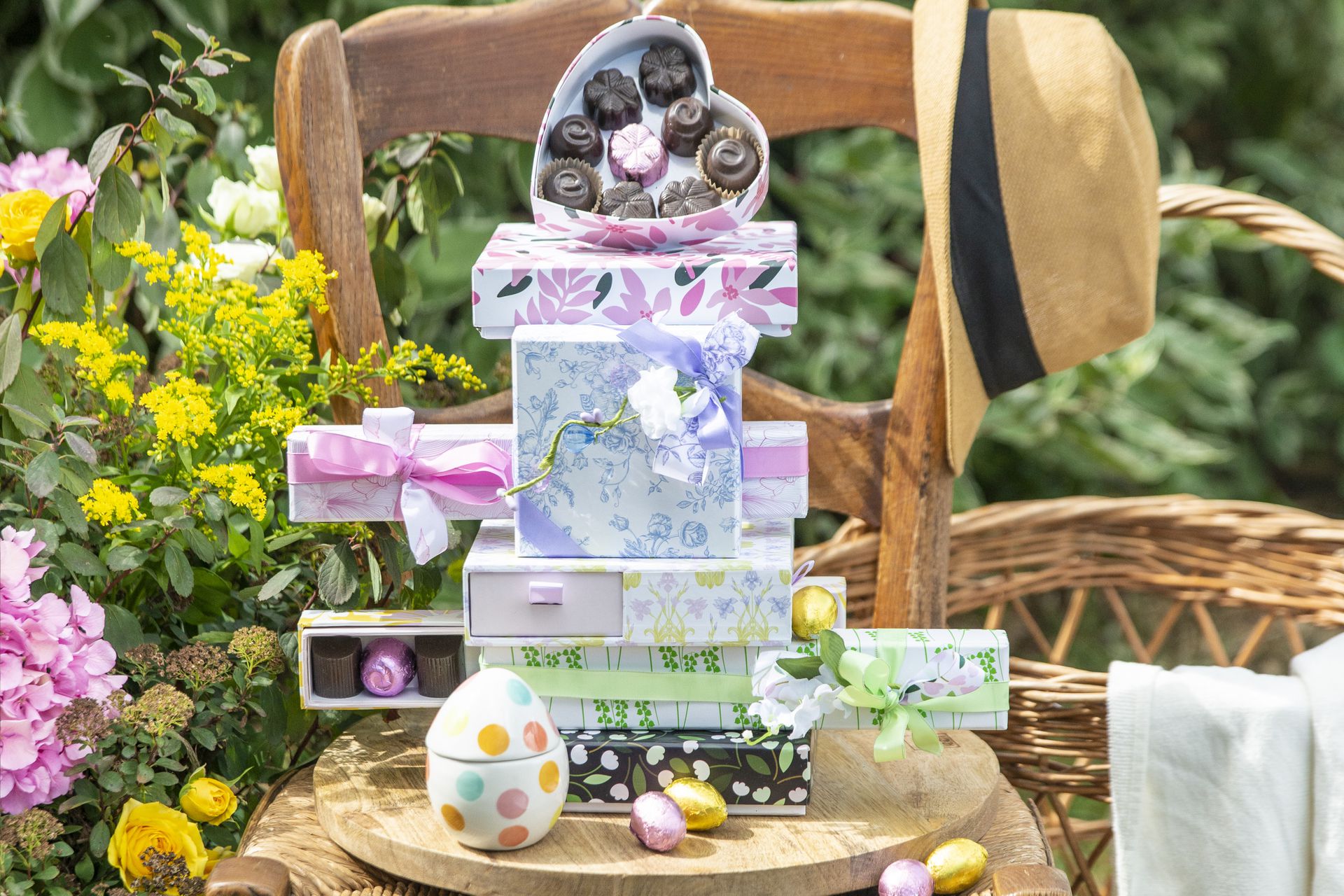 Boites chocolat accessoires collection Pâques