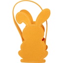 Qui c'est felt rabbit basket orange