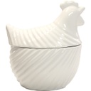 BLOOMY RABBIT large ceramic chicken box 