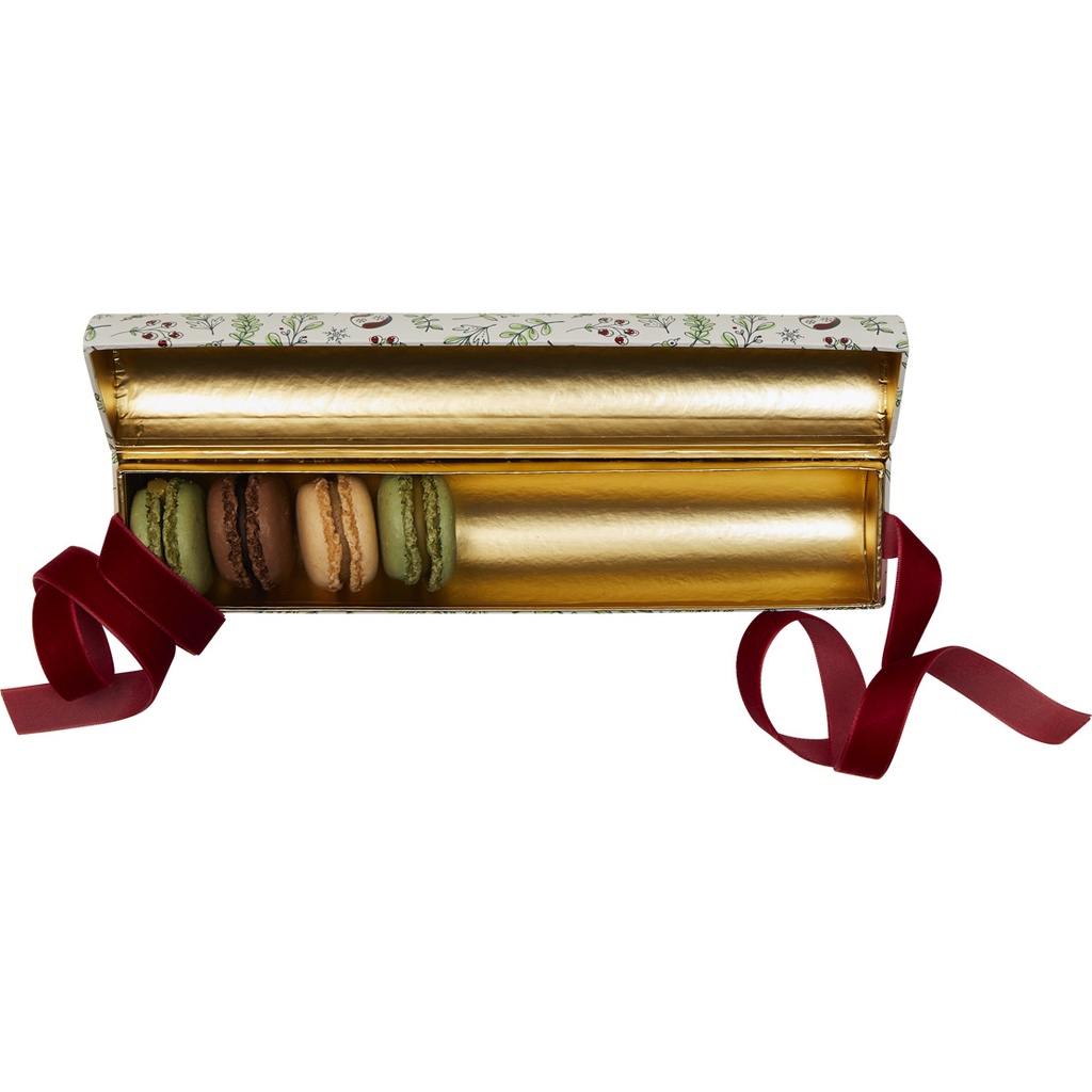 Winter wind round macaron