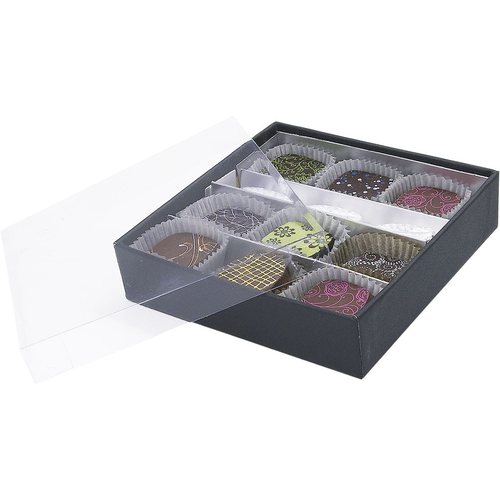 Black is black transparent 16 chocolates