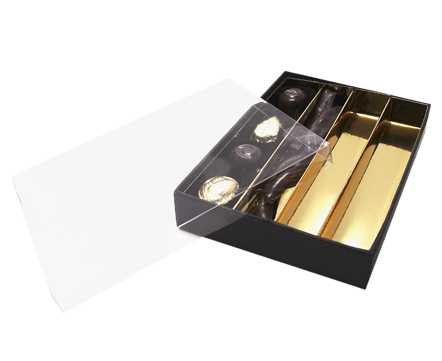 Black is black transparent 20 chocolates