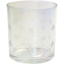 MANTEAU BLANC Transparent candlehoder small