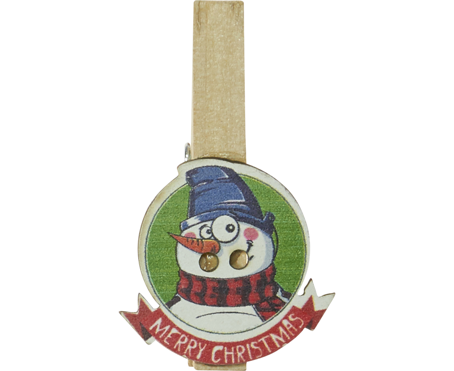 NUTS Snowman clip     