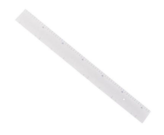 Plastic transparent rulers