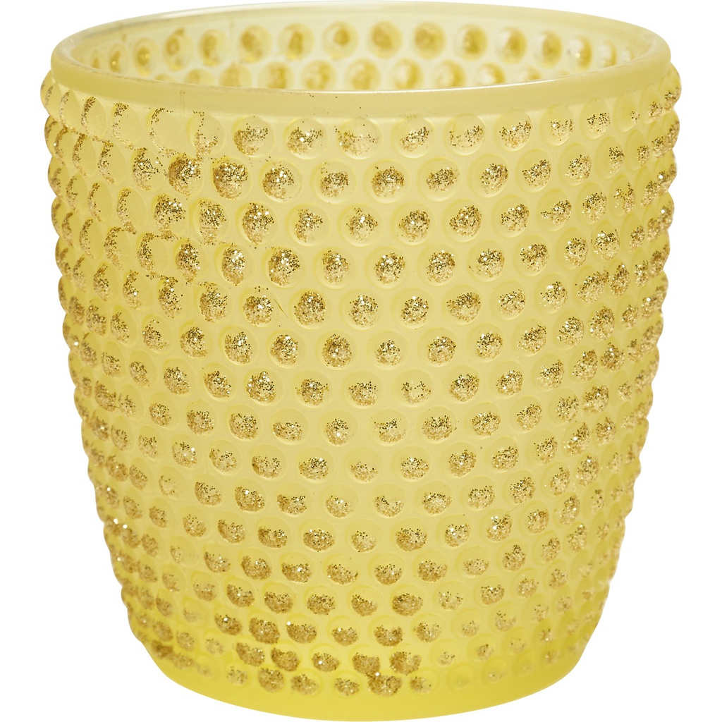 NUIT FOLLE Yellow candleholder big