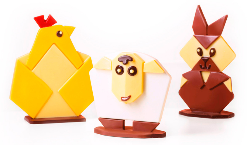 MOULD - Origami easter - 3 assorted