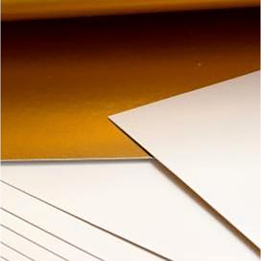 KARTON soft blatt gold/white