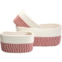 TROPICAL VIBES Woven Baskets set of 3