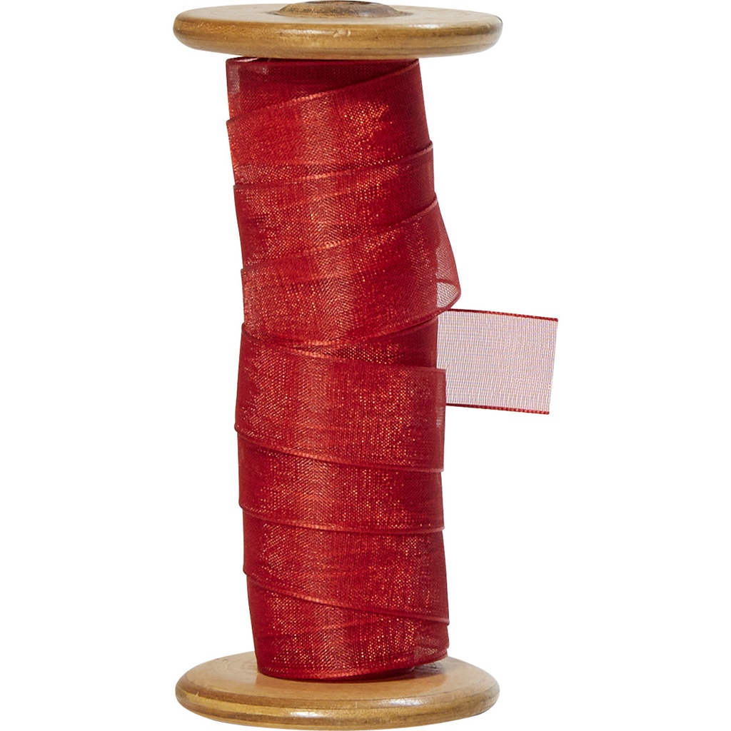 ORGANZA 15mm red 20