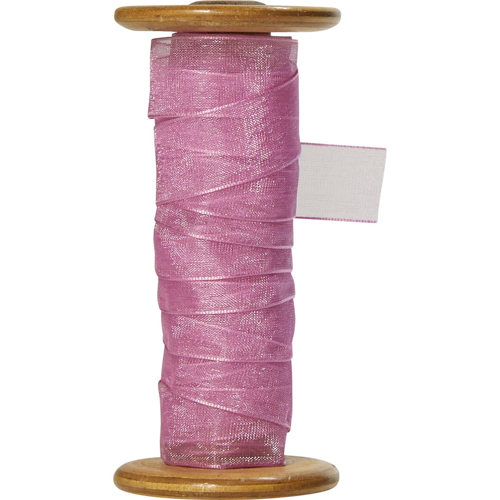 ORGANZA 15mm rose 23