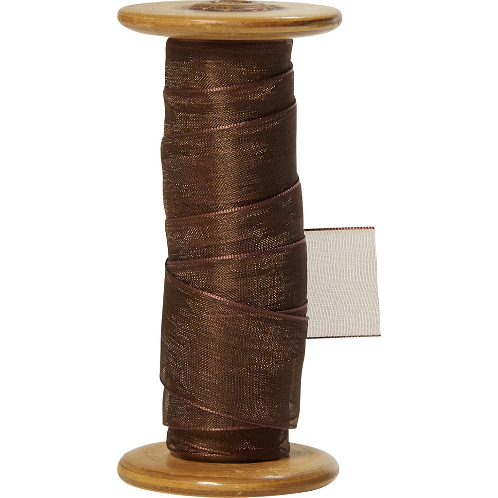 ORGANZA 25mm brun 79