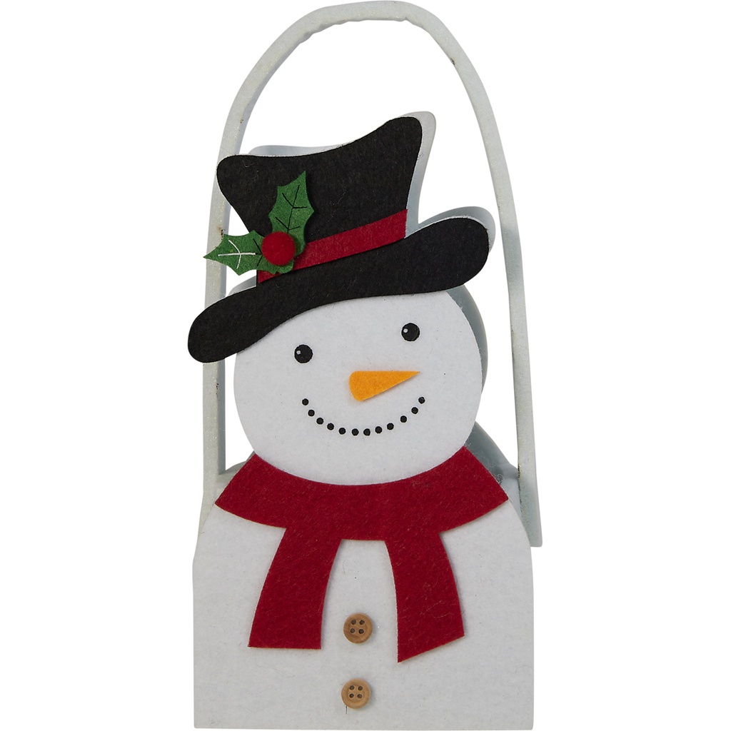 WINTER WONDERLAND snowman big basket