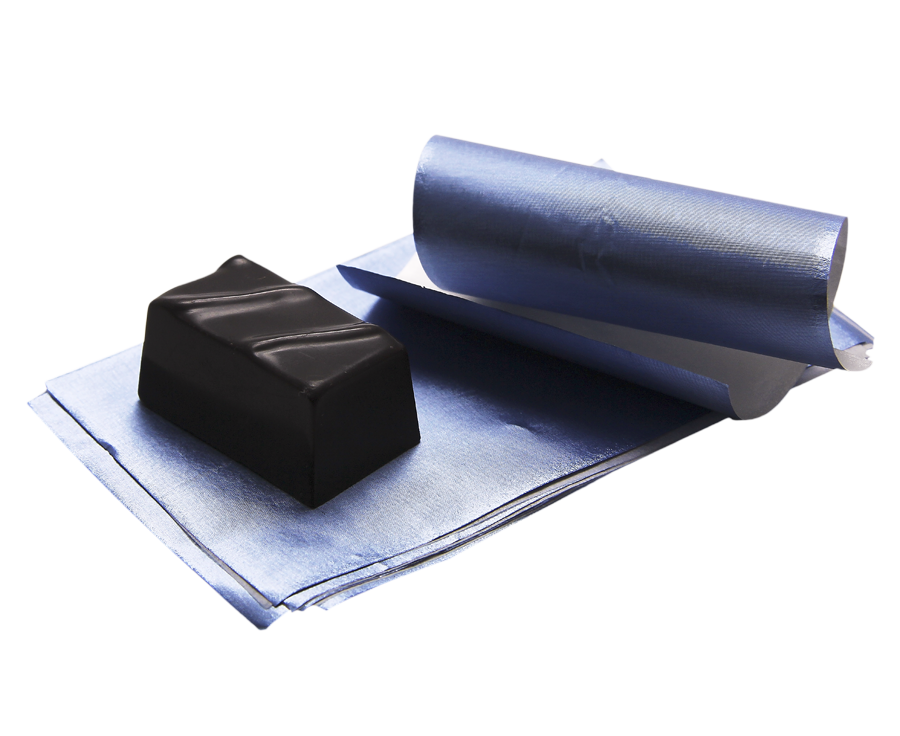 ALUMINIUM kleines Blatt blau