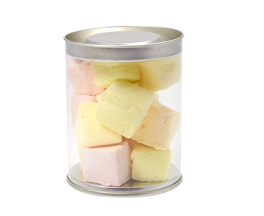 TRANSPARENT tube couvercle métallique 75 -TUB097505