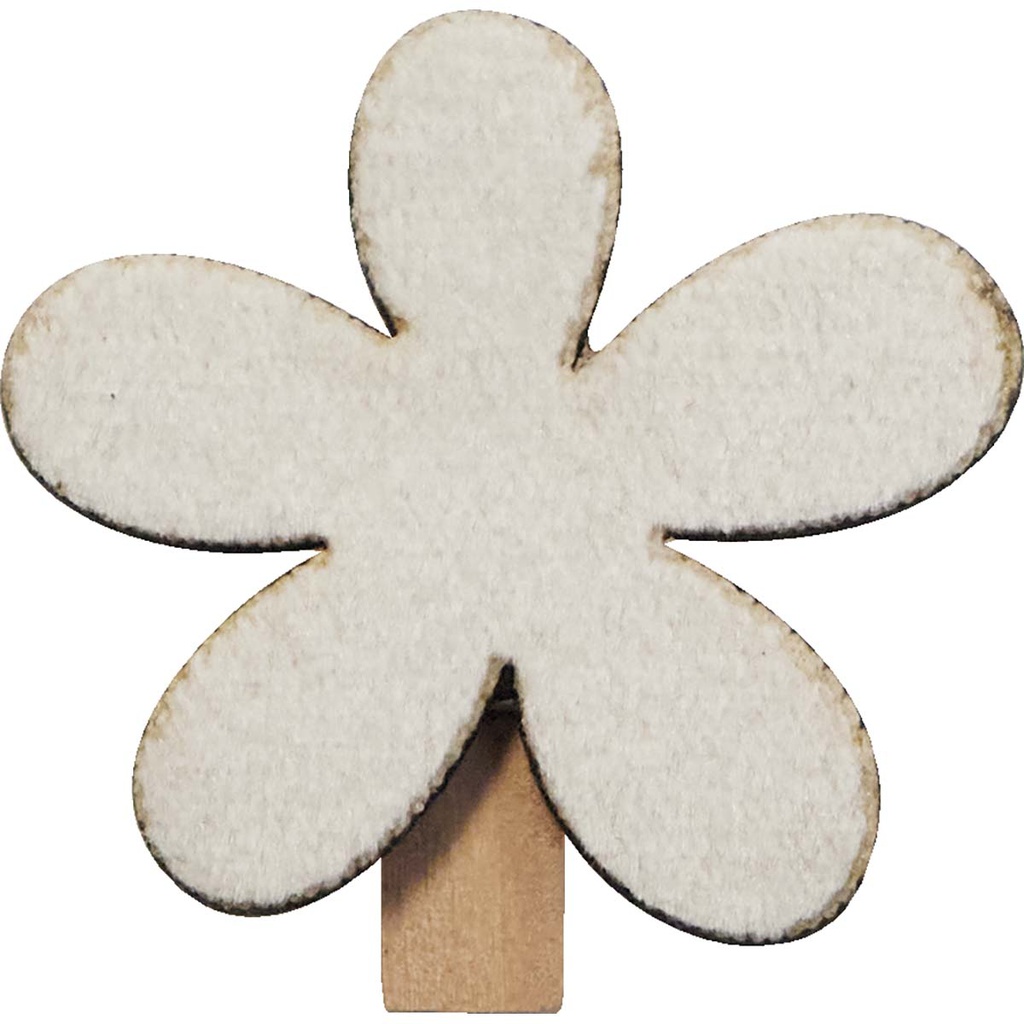 CHASSE AUX OEUFS flower clips white