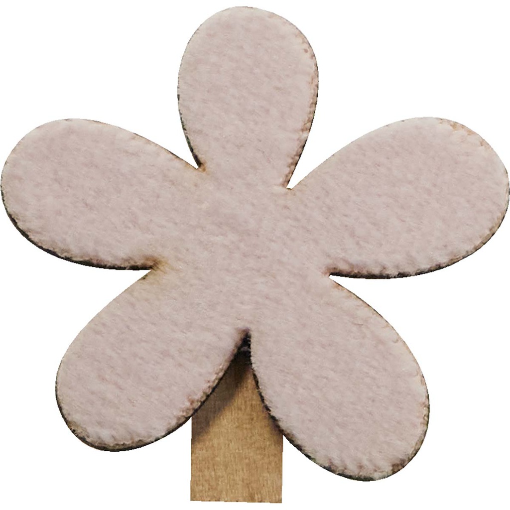 CHASSE AUX OEUFS flower clips pink