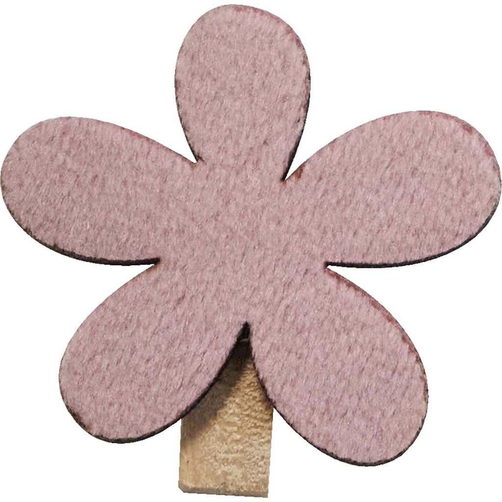 CHASSE AUX OEUFS flower clips purple