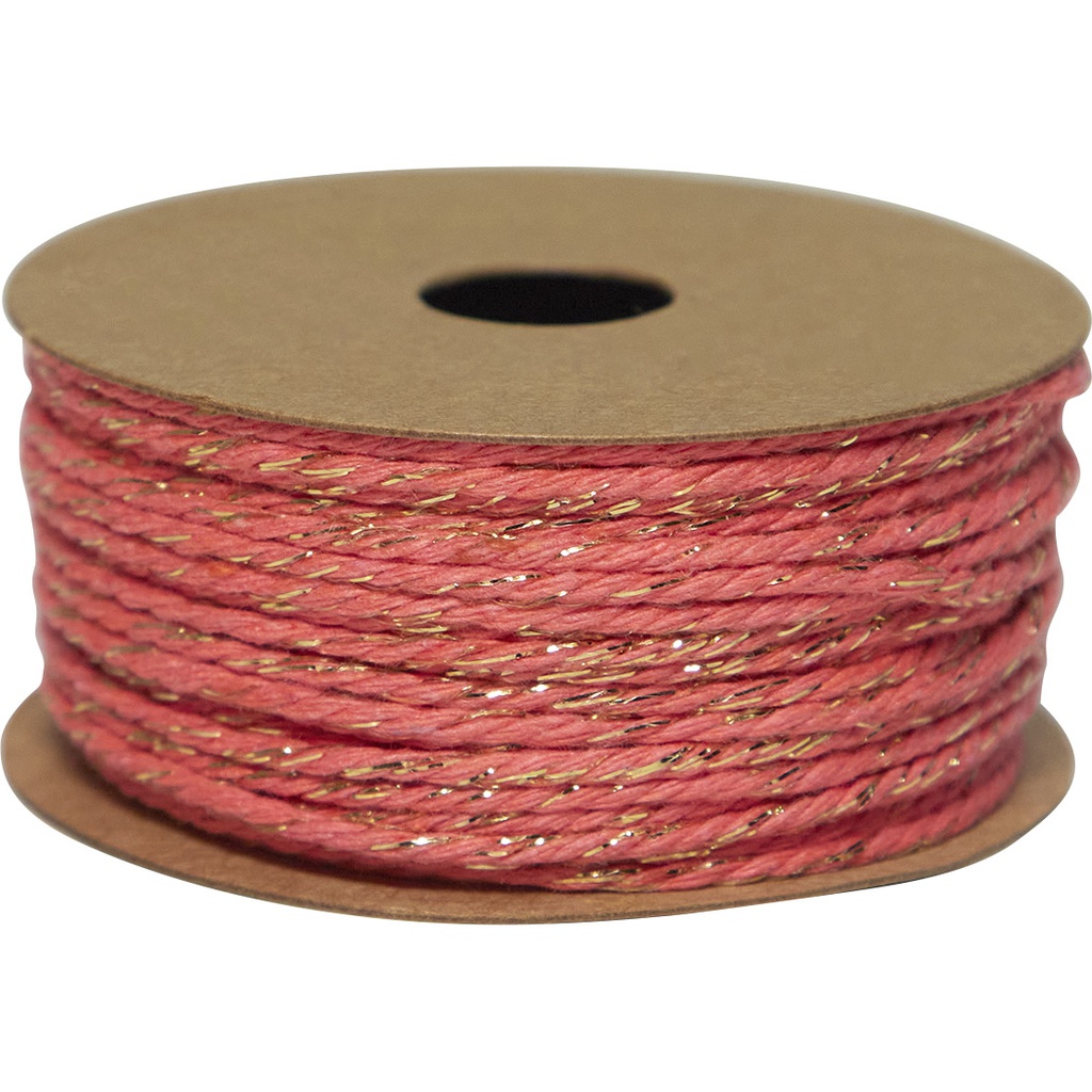 CORDA di cotone corallo