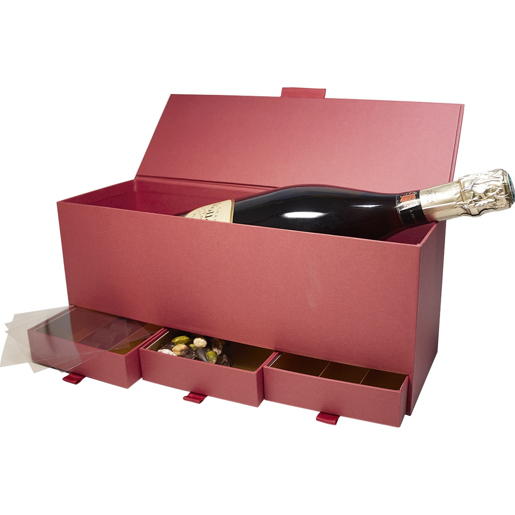 FRENCHY RED champagne 3 tiroirs