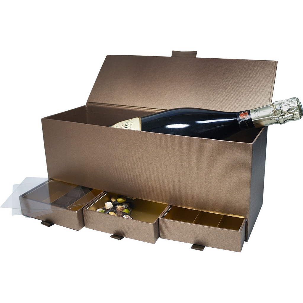 TERRA champagne 3 tiroirs