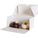 BOITE PATISSIERE blanche rectangulaire