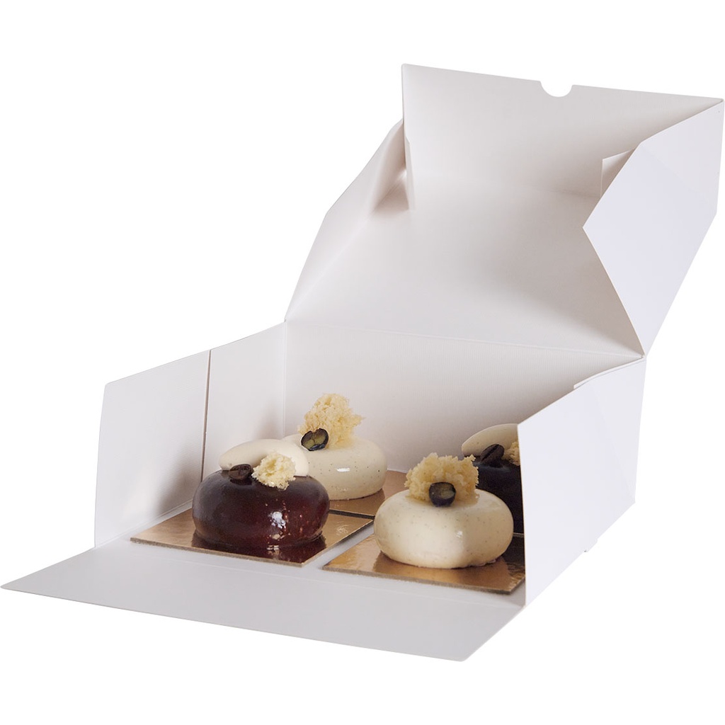 BOITE PATISSIERE blanche 21