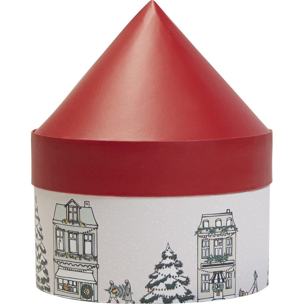 MY CHRISTMAS VILLAGE carousel round box 