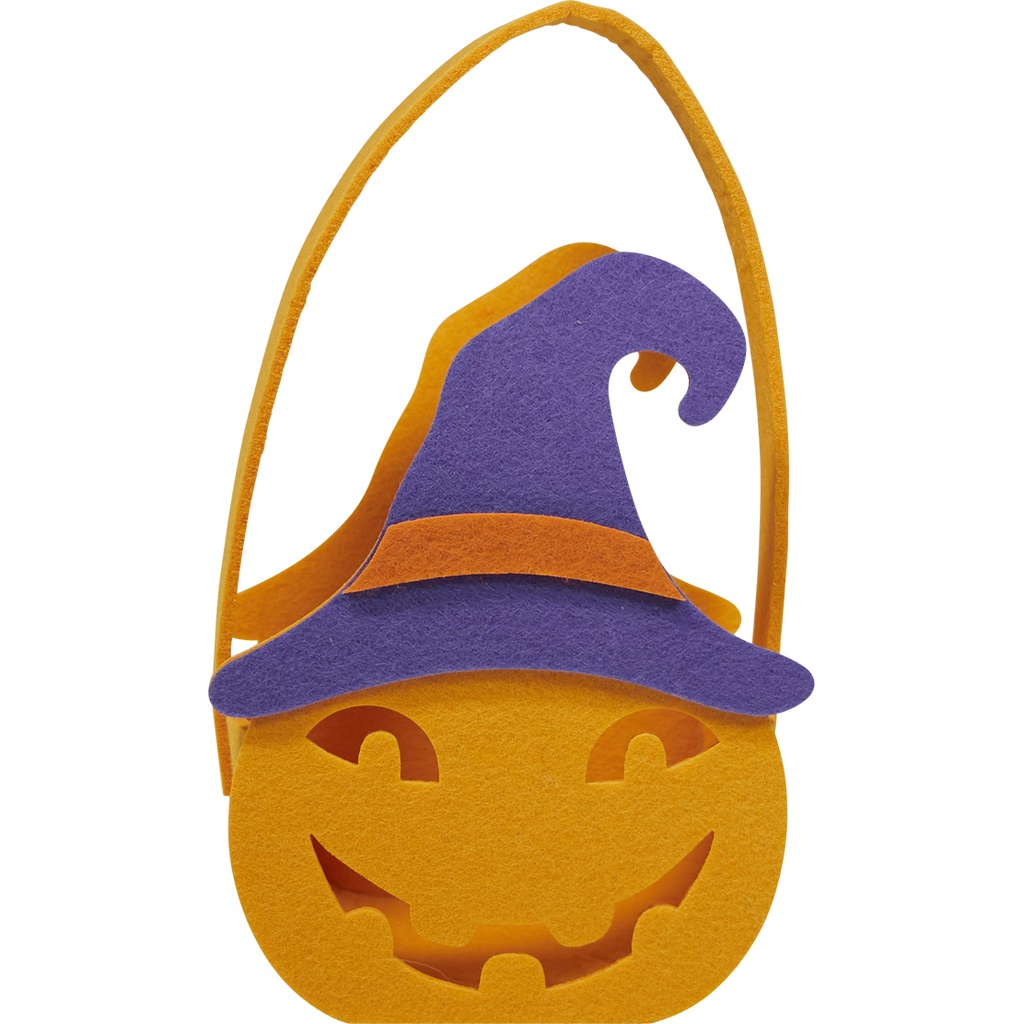 HALLOWEEN pumpkin felt basket