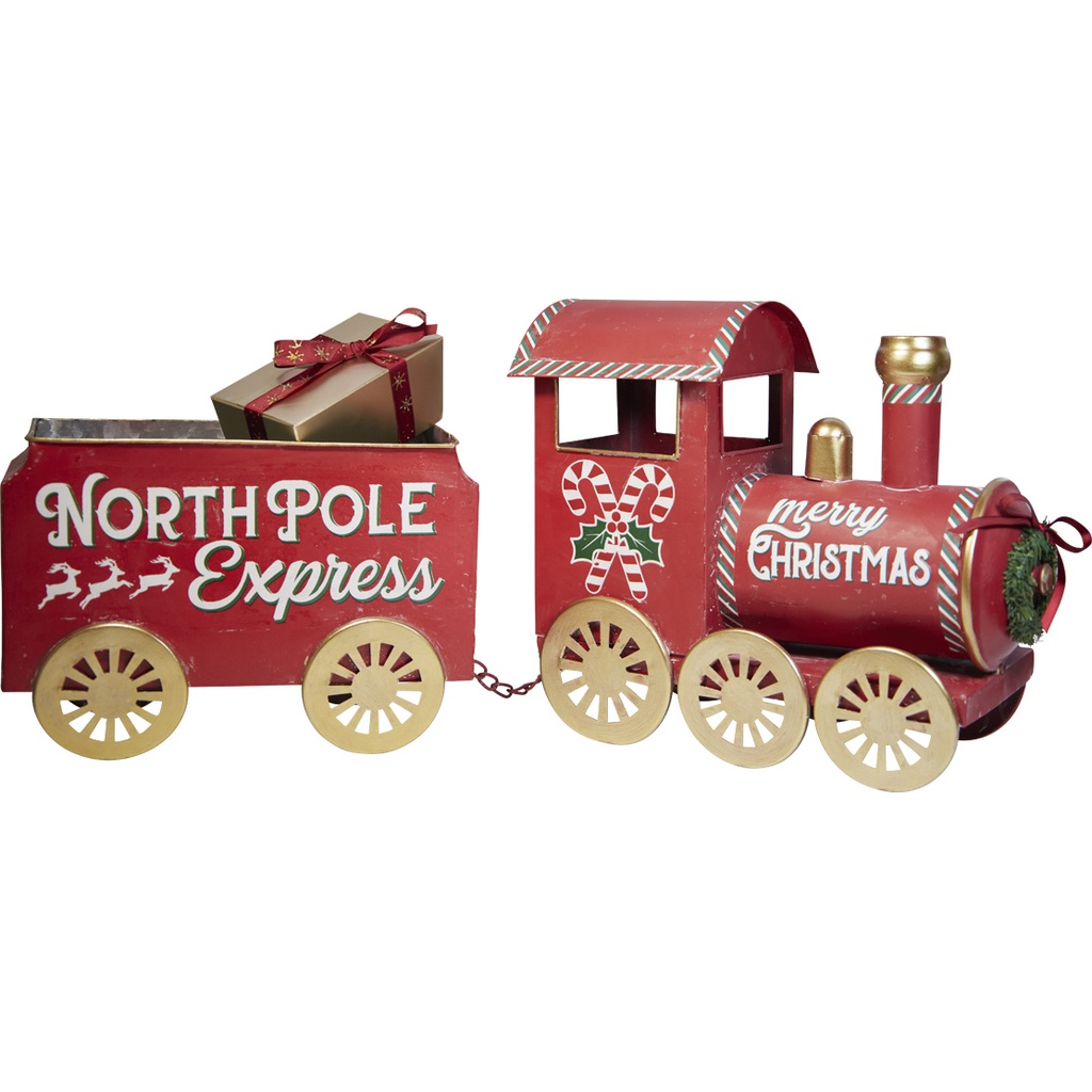 FEERIE DE NOEL metallic train decoration 