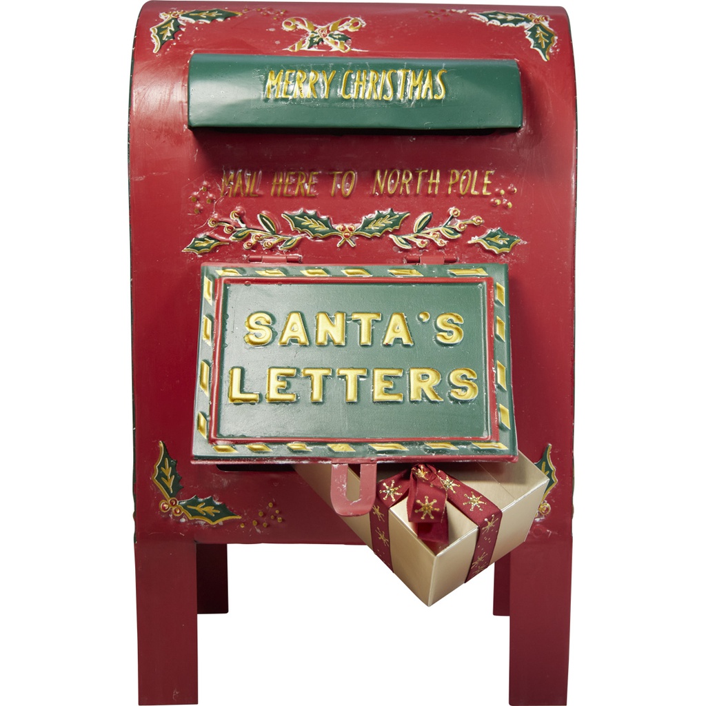 FEERIE DE NOEL metallic letterbox decoration 