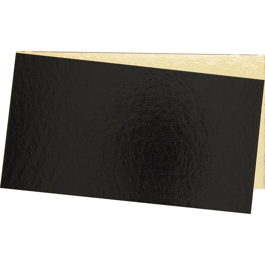 CARTON OR/NOIR pour boite buche 25