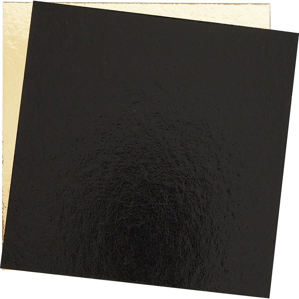 CARTON OR/NOIR pour boite pâtissière 17
