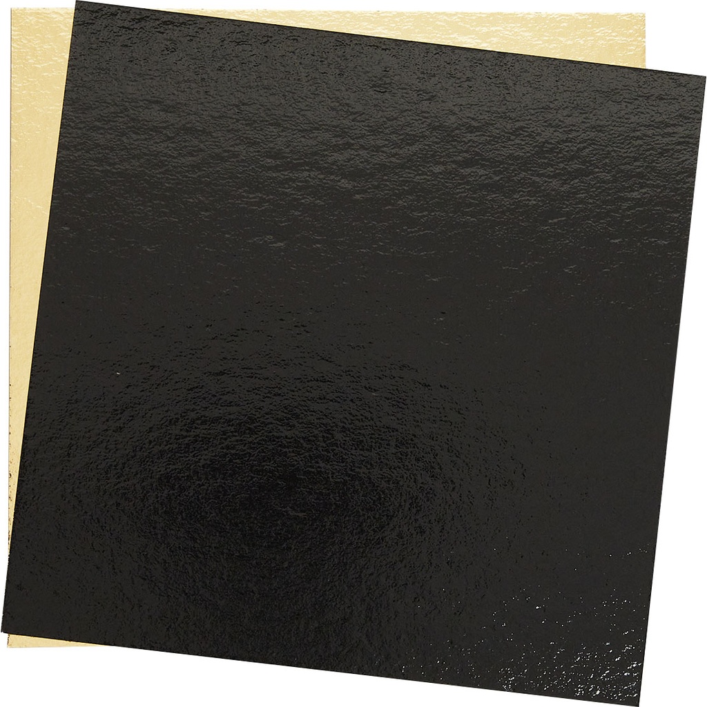 GOLD-SCHWARZ KARTON für Konditorbox 19