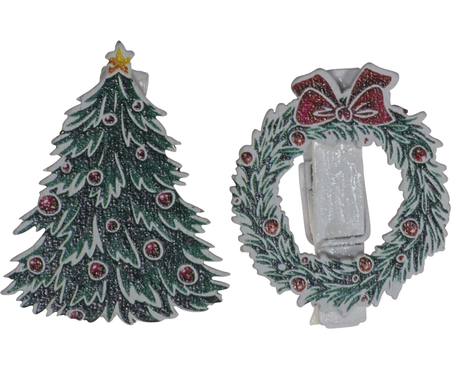 KIDS tree/wreath clip 