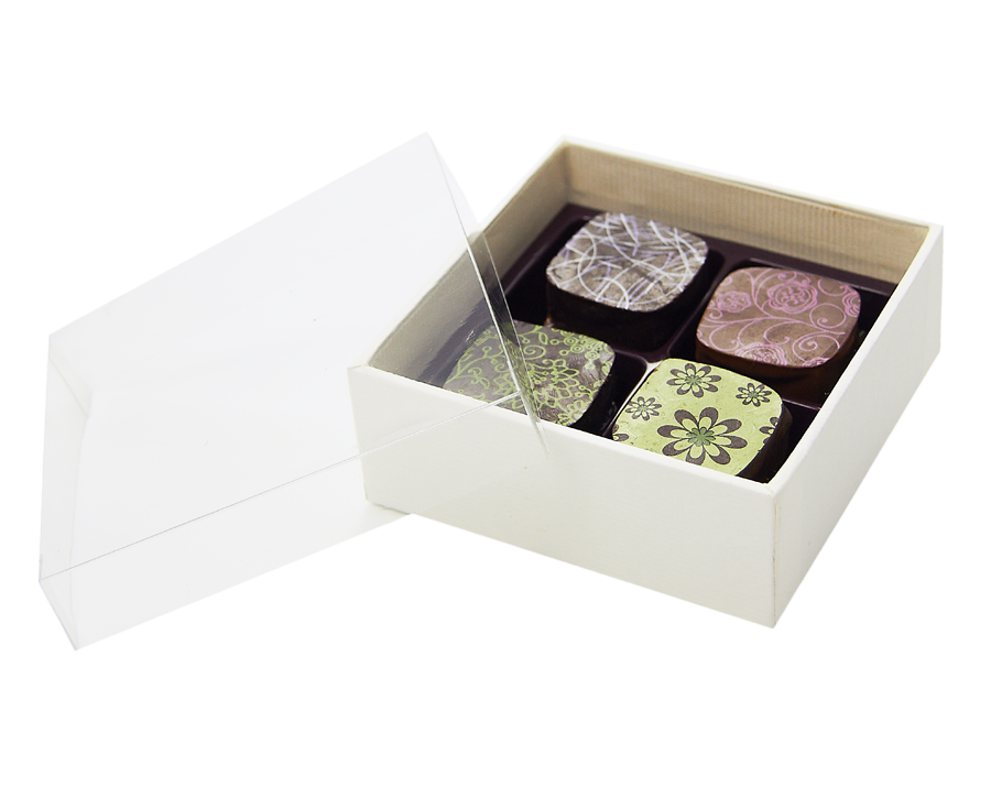 Ivory transparent 4 chocolates