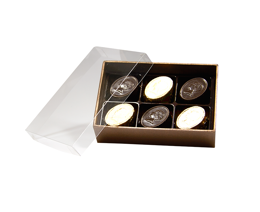 Terra transparent 6 chocolates