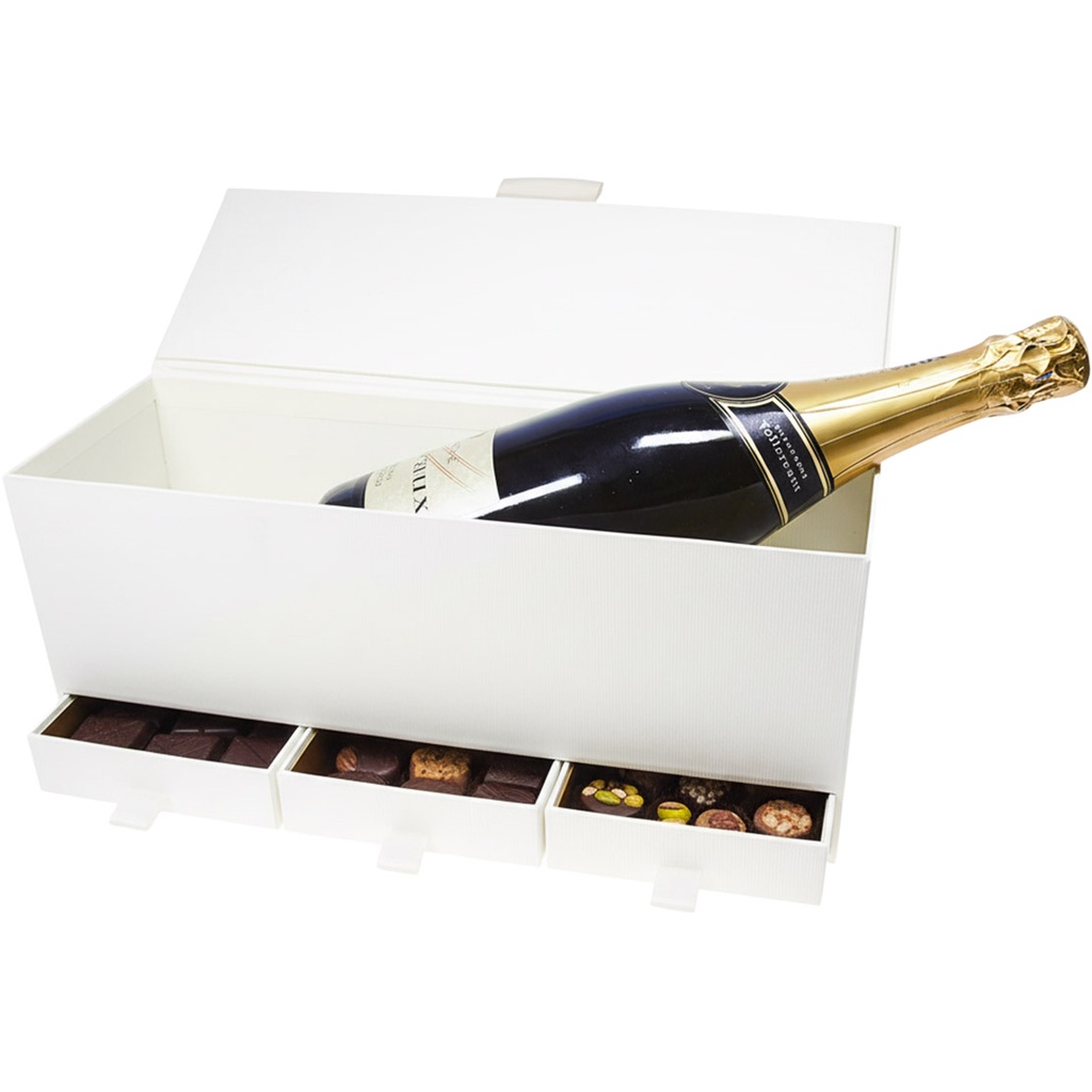 Ivory coffret champagne avec 3 tiroirs