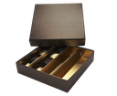 Terra coffret couvercle & base carré 16 chocolats