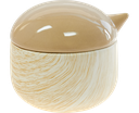 FLUFFY Bird pot  brown