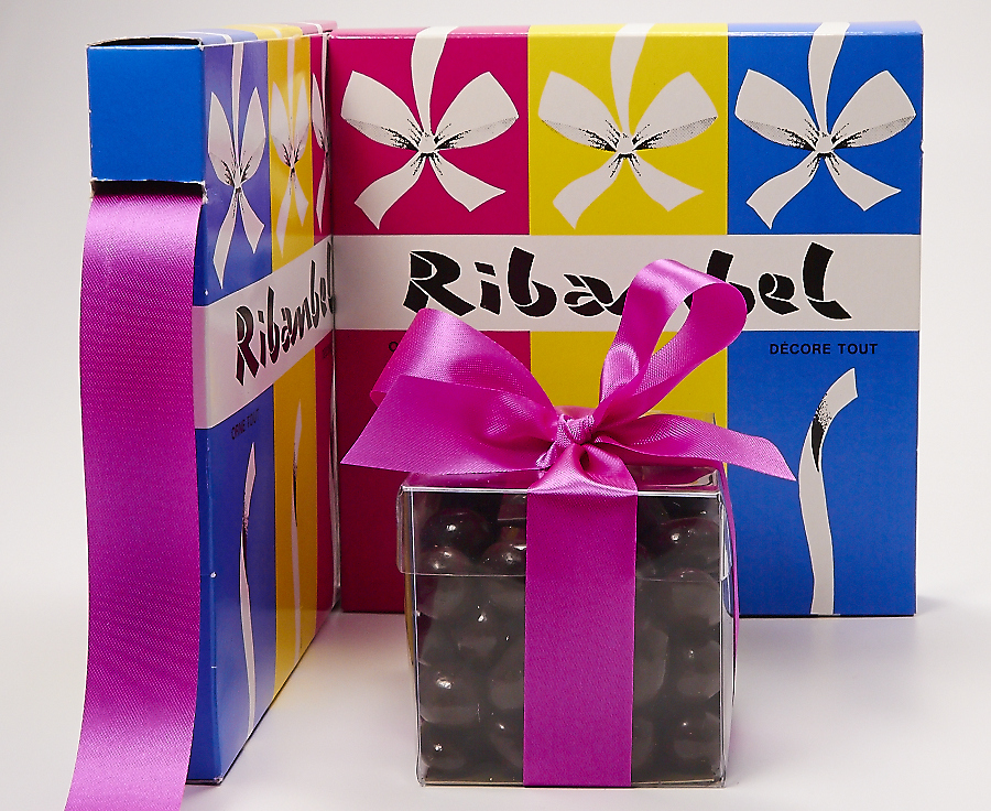 RIBANBEL fuchsia 25mm