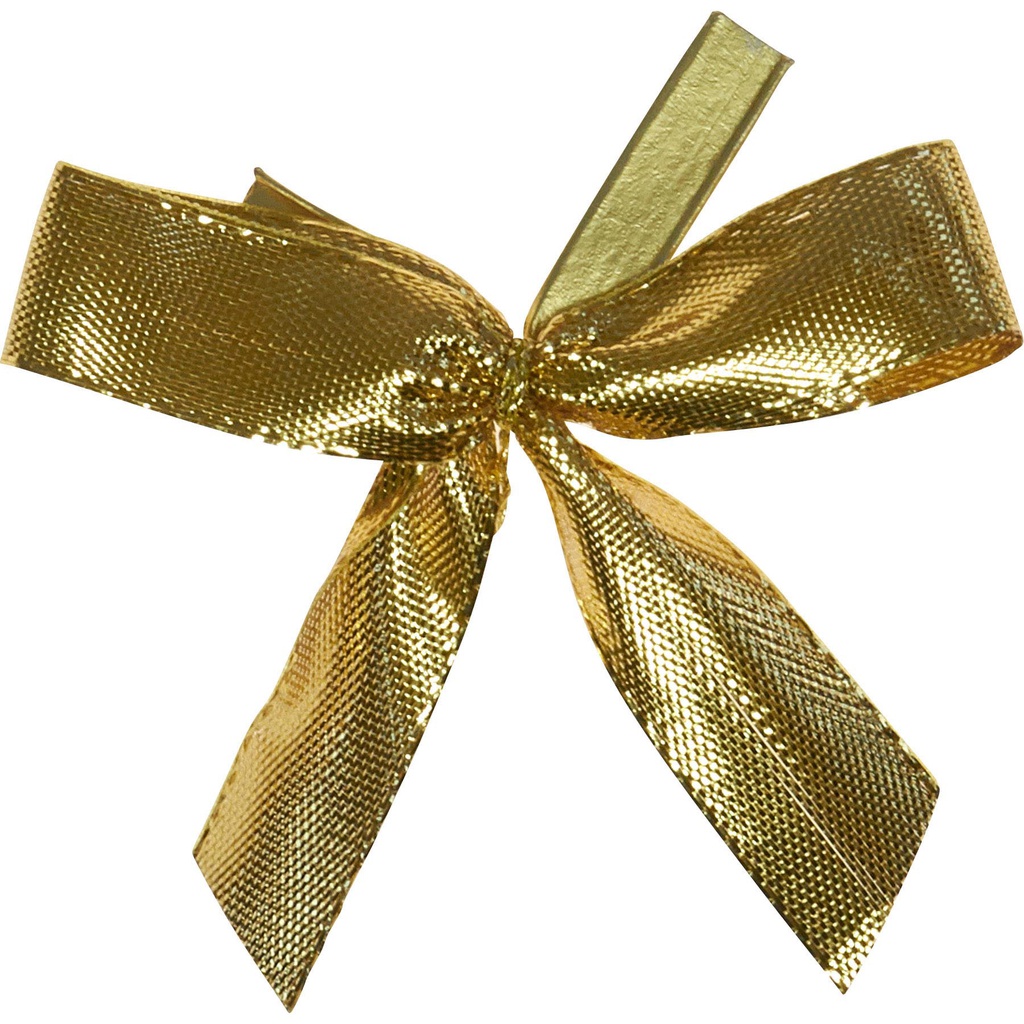 gold bow + clip