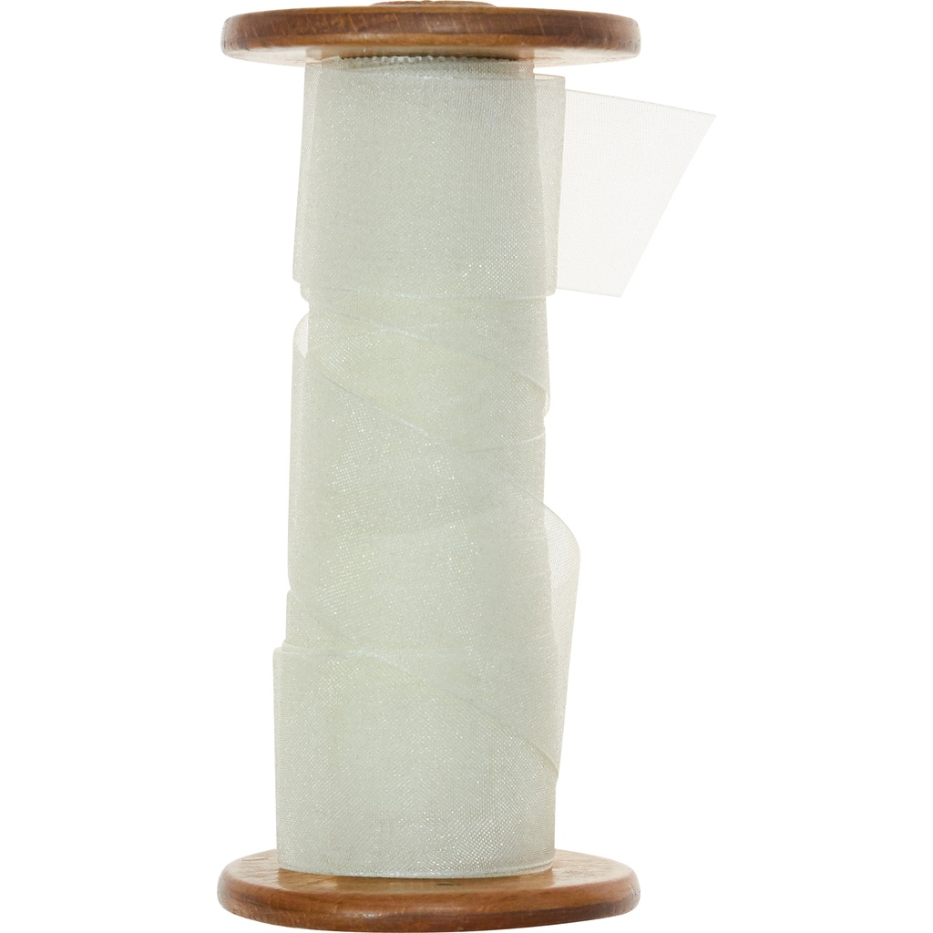 ORGANZA 25mm ivoire 14