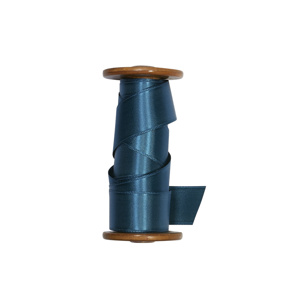 SATINA 25mm bleu pétrole 37A