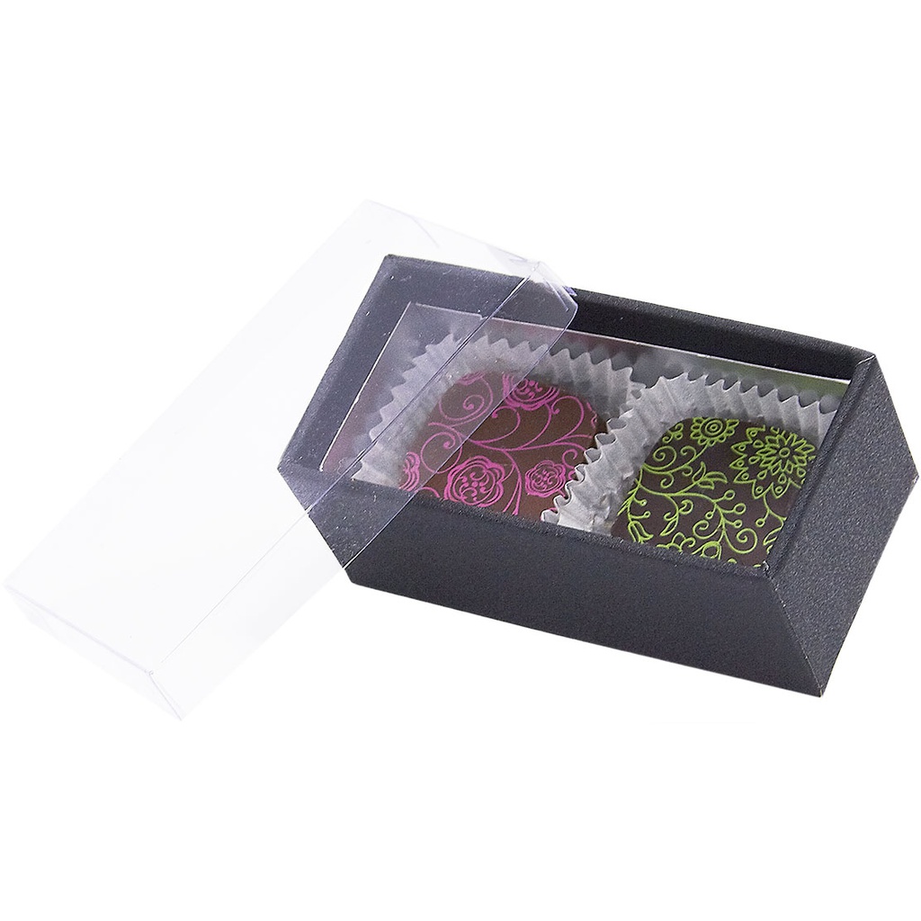 BLACK IS BLACK transparent 2 choc