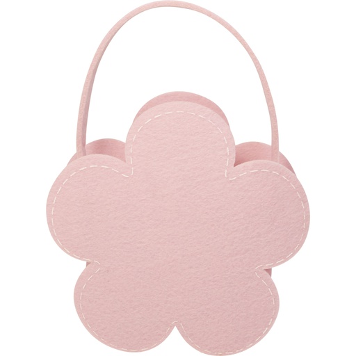 [7504*58*04*62] Bright blooms felt flower basket purple