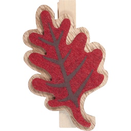 [4504*40*03*20] FRISSON D'AUTOMNE Leaf clip red