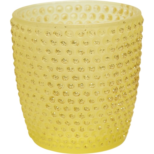 [7504*65*03*10] NUIT FOLLE Yellow candleholder small
