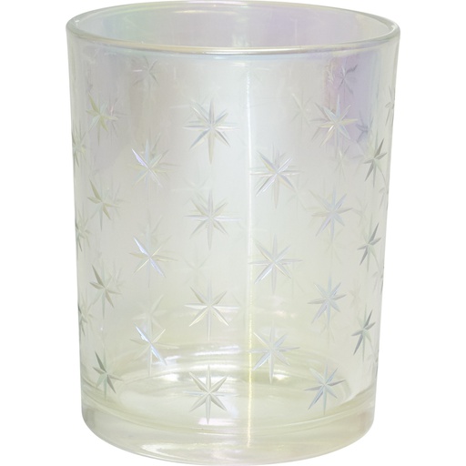 [7504*67*05*00] MANTEAU BLANC Transparent candlehoder big